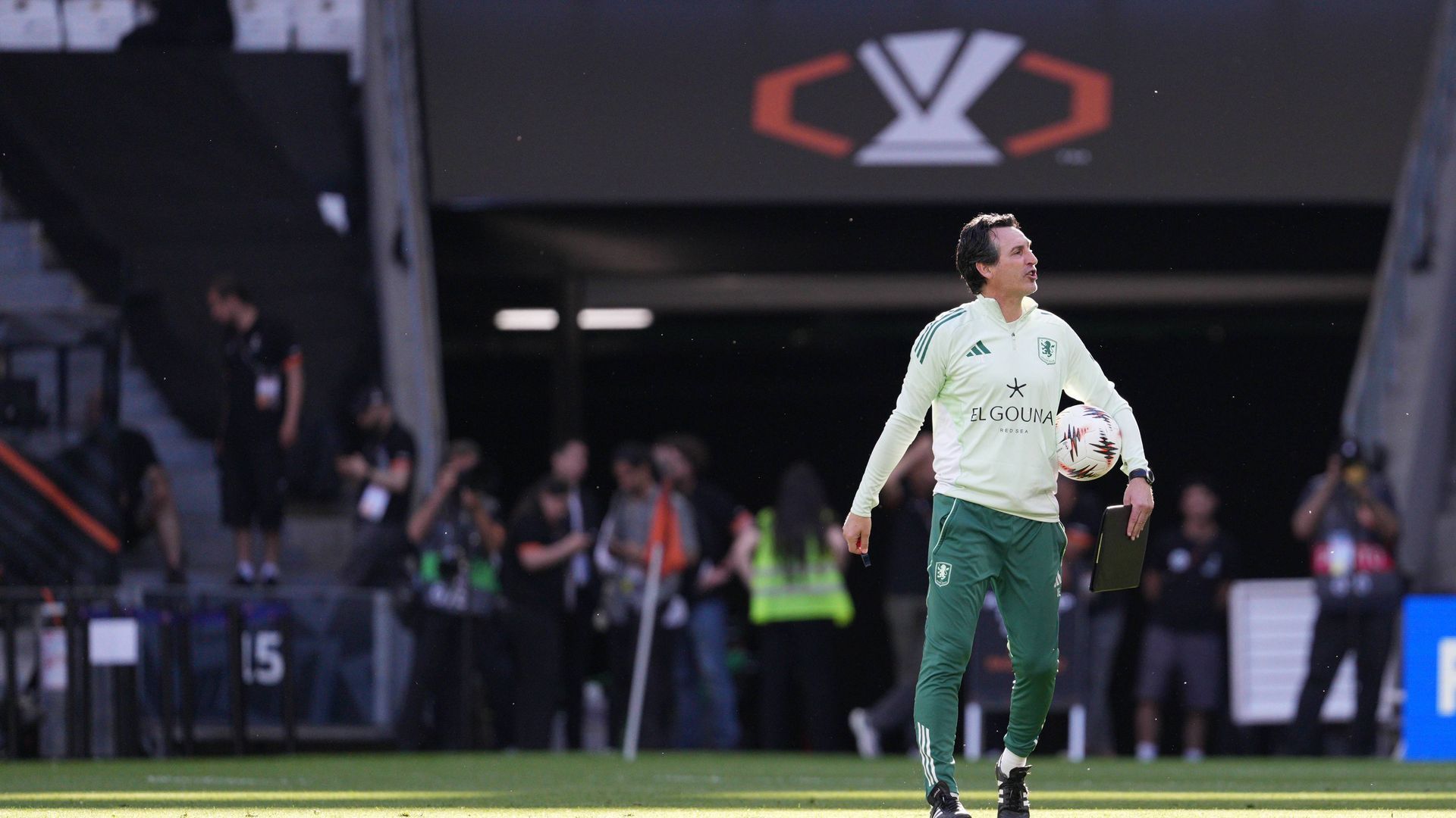 Unai Emery, en la previa de la final de la Europa League