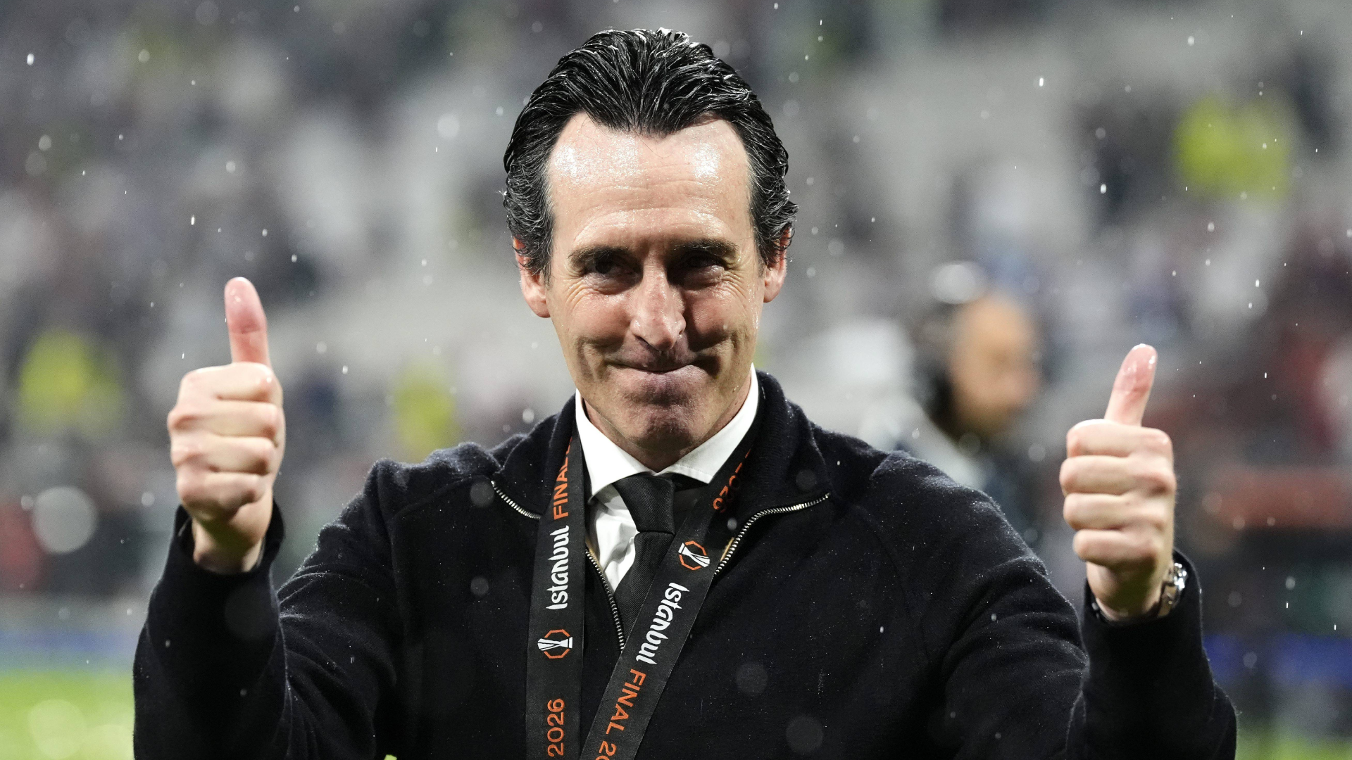 Unai Emery, eufórico tras ganar la Europa League con el Aston Villa Unai Emery, eufórico tras ganar la Europa League con el Aston Villa