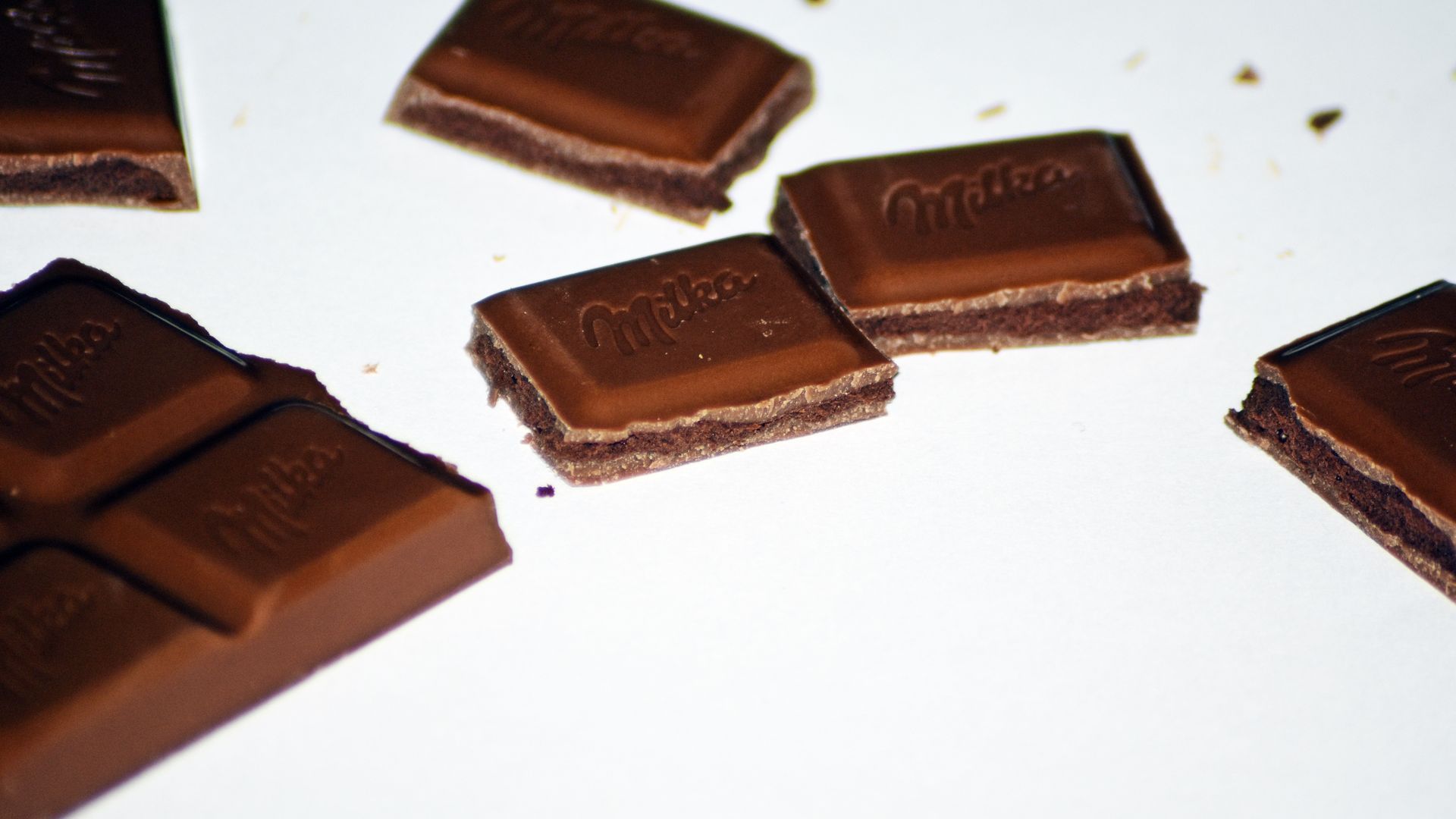 Varias tabletas de chocolatinas Varias tabletas de chocolatinas