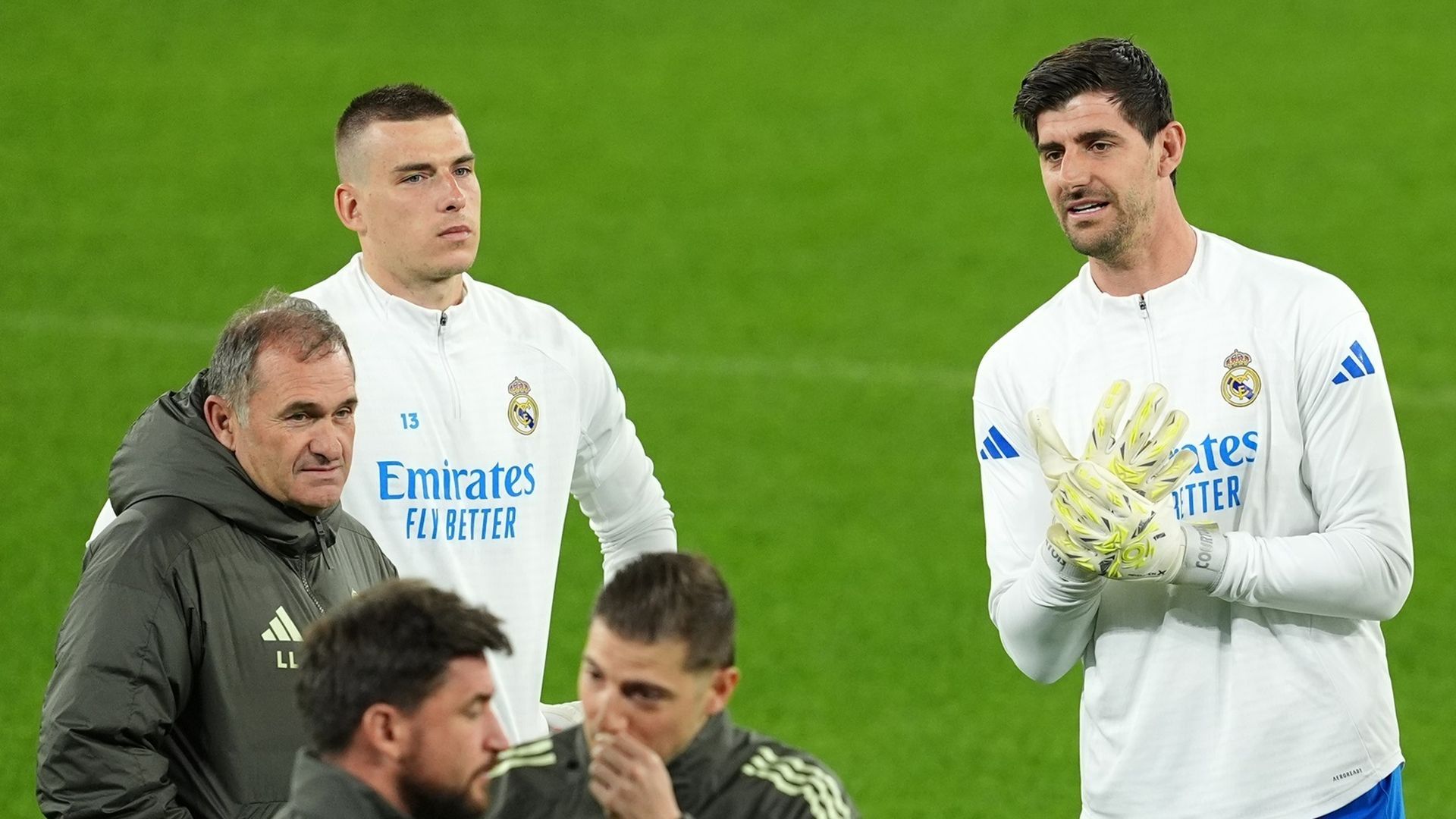 Andryi Lunin y Thibaut Courtois, porteros del Real Madrid Andryi Lunin y Thibaut Courtois, porteros del Real Madrid