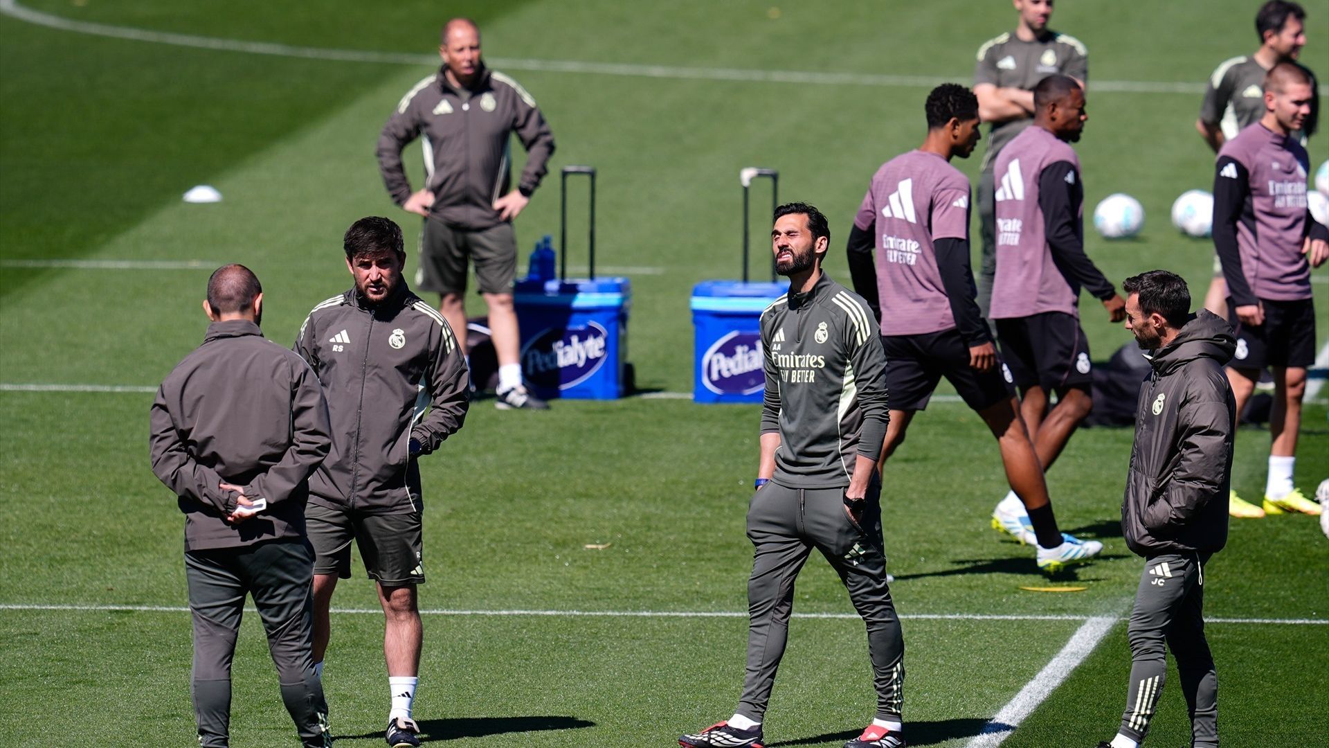 Arbeloa, en un entrenamiento del Real Madrid Arbeloa, en un entrenamiento del Real Madrid