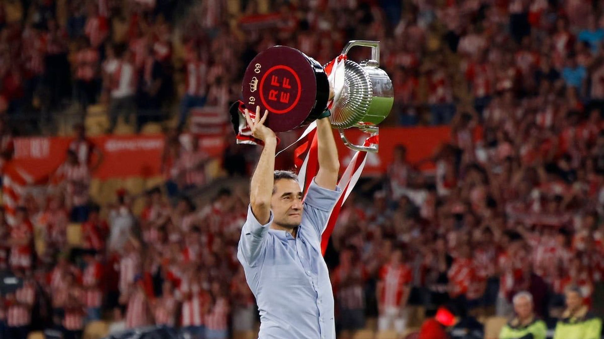 Ernesto Valverde campeón de Copa en 2024 en La Cartuja de Sevilla