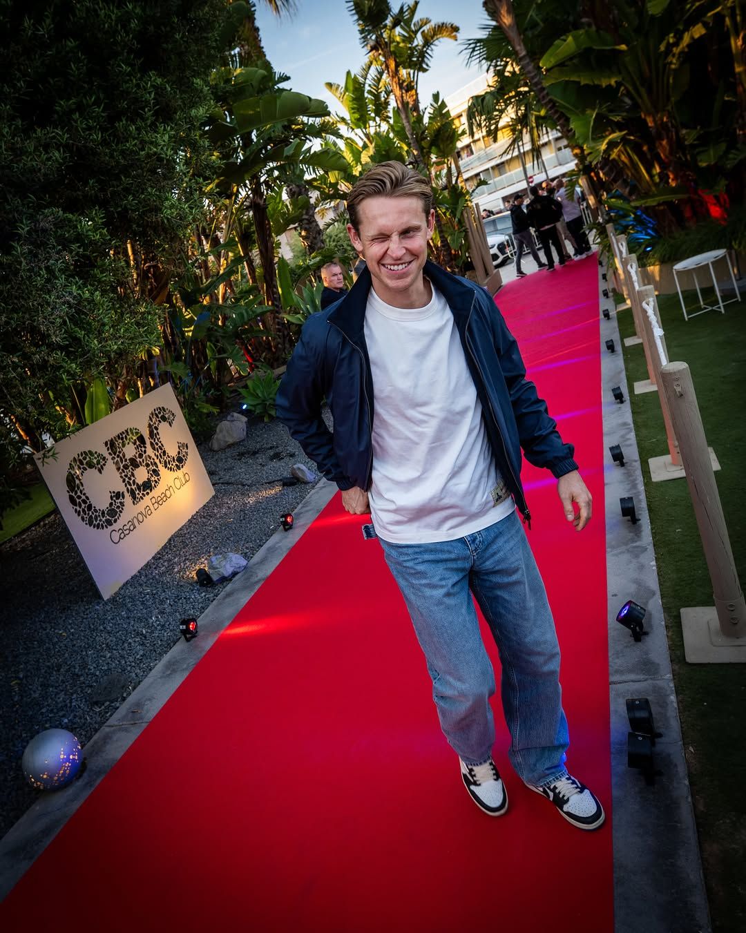 Frenkie de Jong, en la cena de celebración del Barcelona