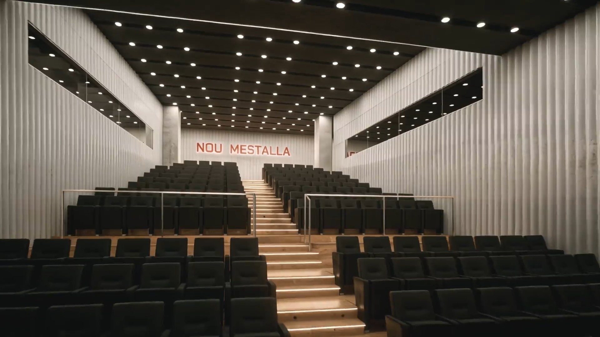 Iluminación interior del Nou Mestalla y sala de prensa