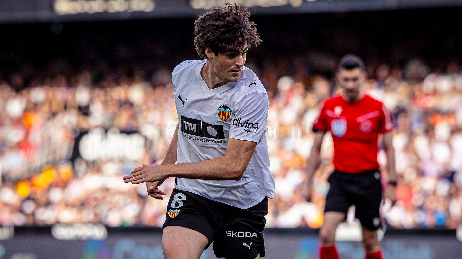 Javi Guerra en Mestalla