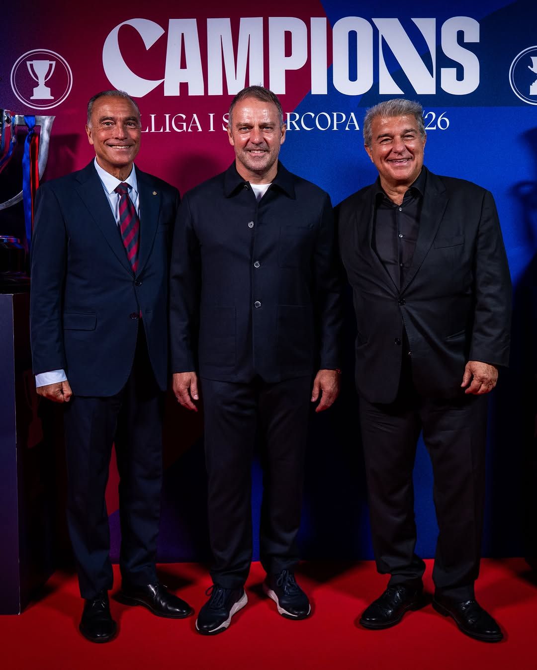 Joan Laporta y Rafa Yuste, en la cena de celebración del Barcelona