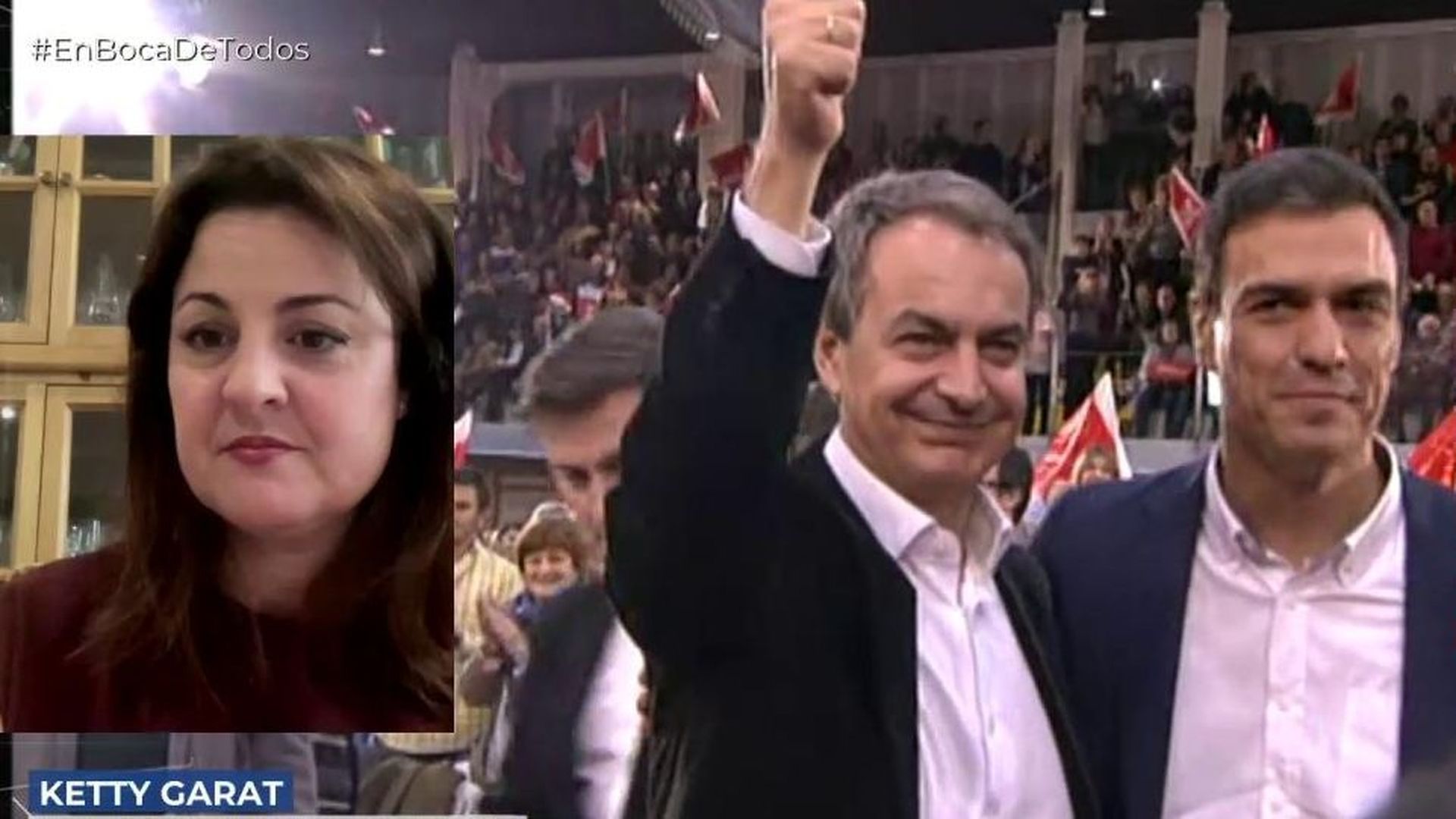 Ketty Garat, sobre la presencia de Zapatero en su libro: “Se aprovechan de la debilidad de Ábalos con las mujeres para forzar su cese”