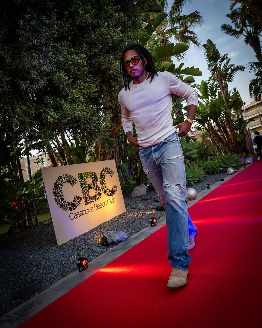 Koundé, en la cena de celebración del Barcelona