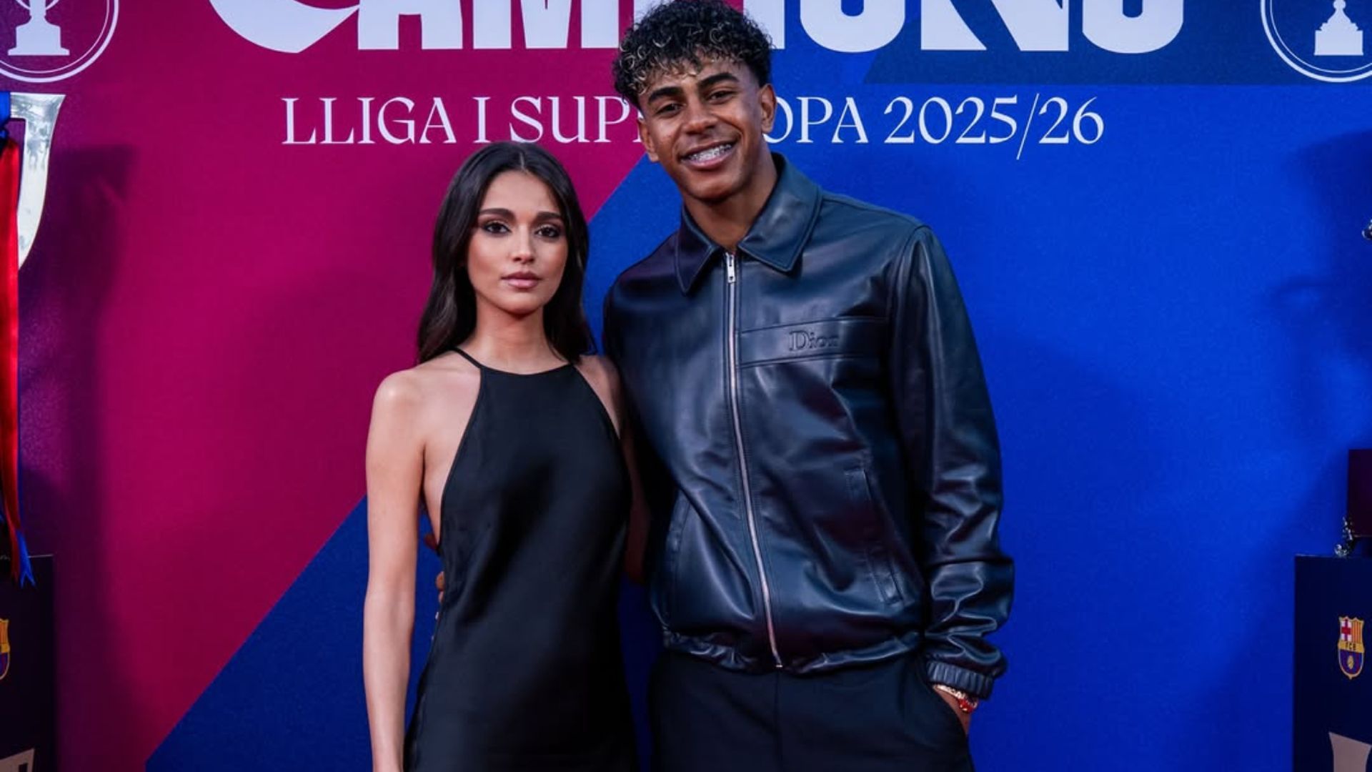 Lamine Yamal e Inés García acudieron juntos a la cena de celebración del Barcelona C.F.