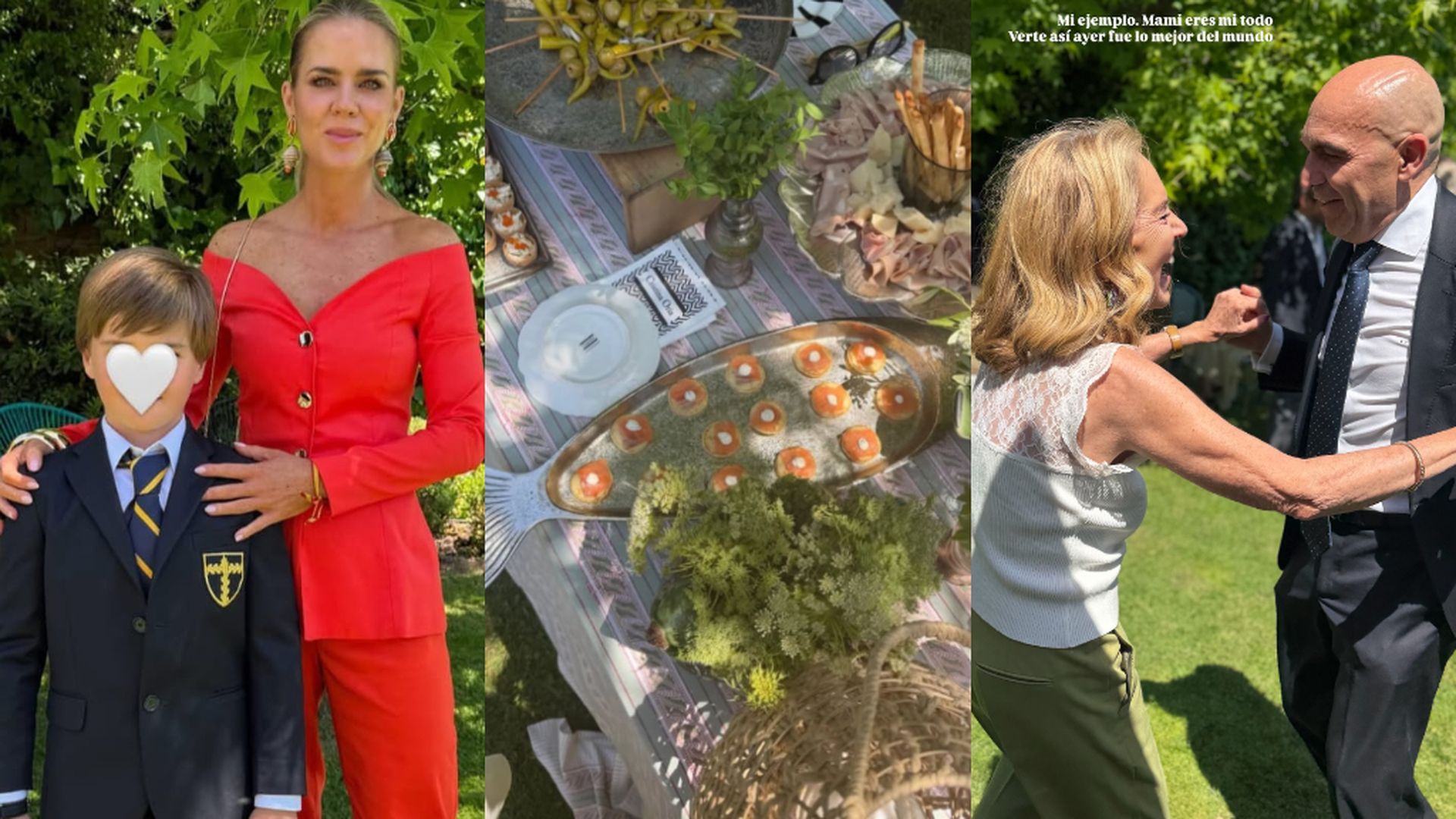 Las imágenes de la celebración de la comunión de Jaime, el hijo de Manuel Martos y Amelia Bono