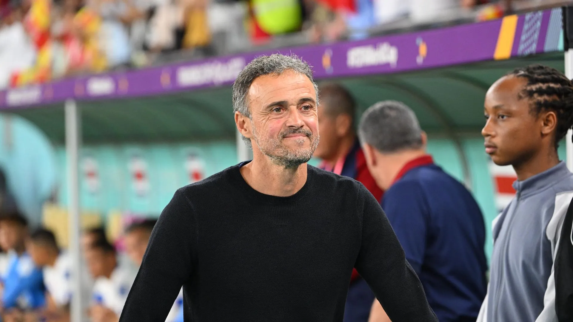 Luis Enrique, durante el Mundial de Qatar 2022