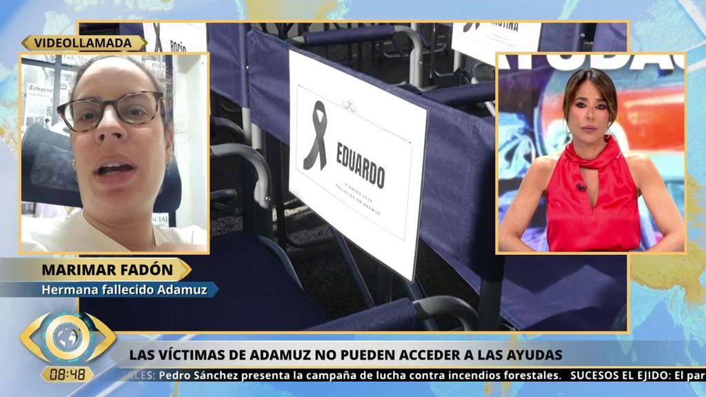 Hermana de una víctima de Adamuz, sobre las ayudas: "Es una vergüenza que haya afectados fuera del seguro obligatorio"