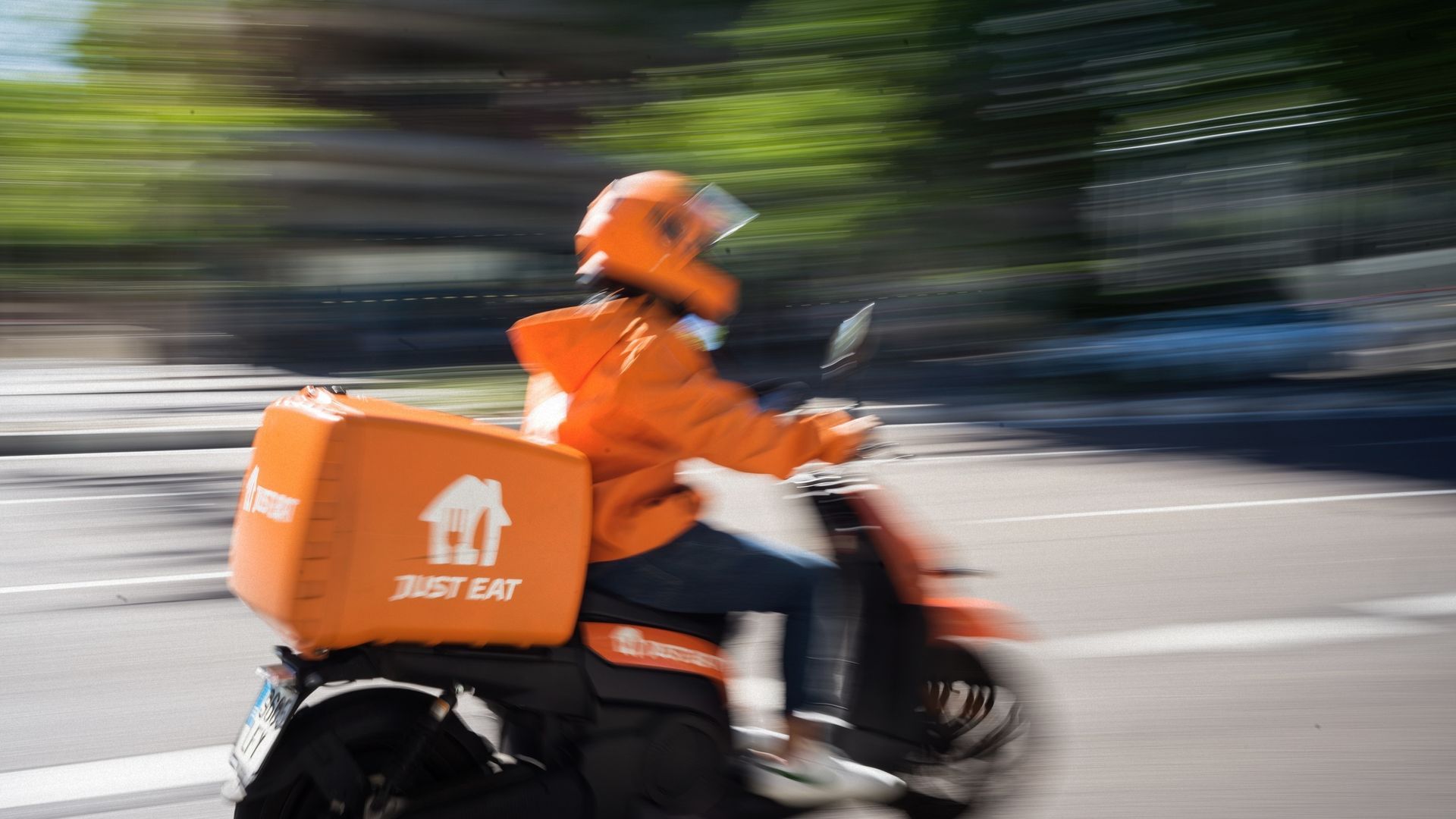Repartidor de Just Eat Takeaway Repartidor de Just Eat Takeaway