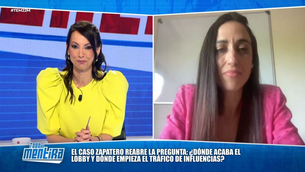 Irene Matías, vicepresidenta de lobistas en España, aclara la "diferencia abismal" entre lobby y tráfico de influencias