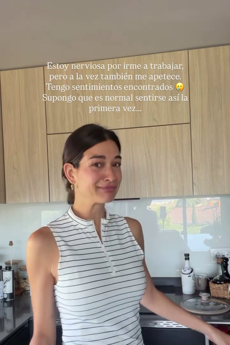 Estela Grande, muy nerviosa, contándole a sus seguidores sus planes para el fin de semana