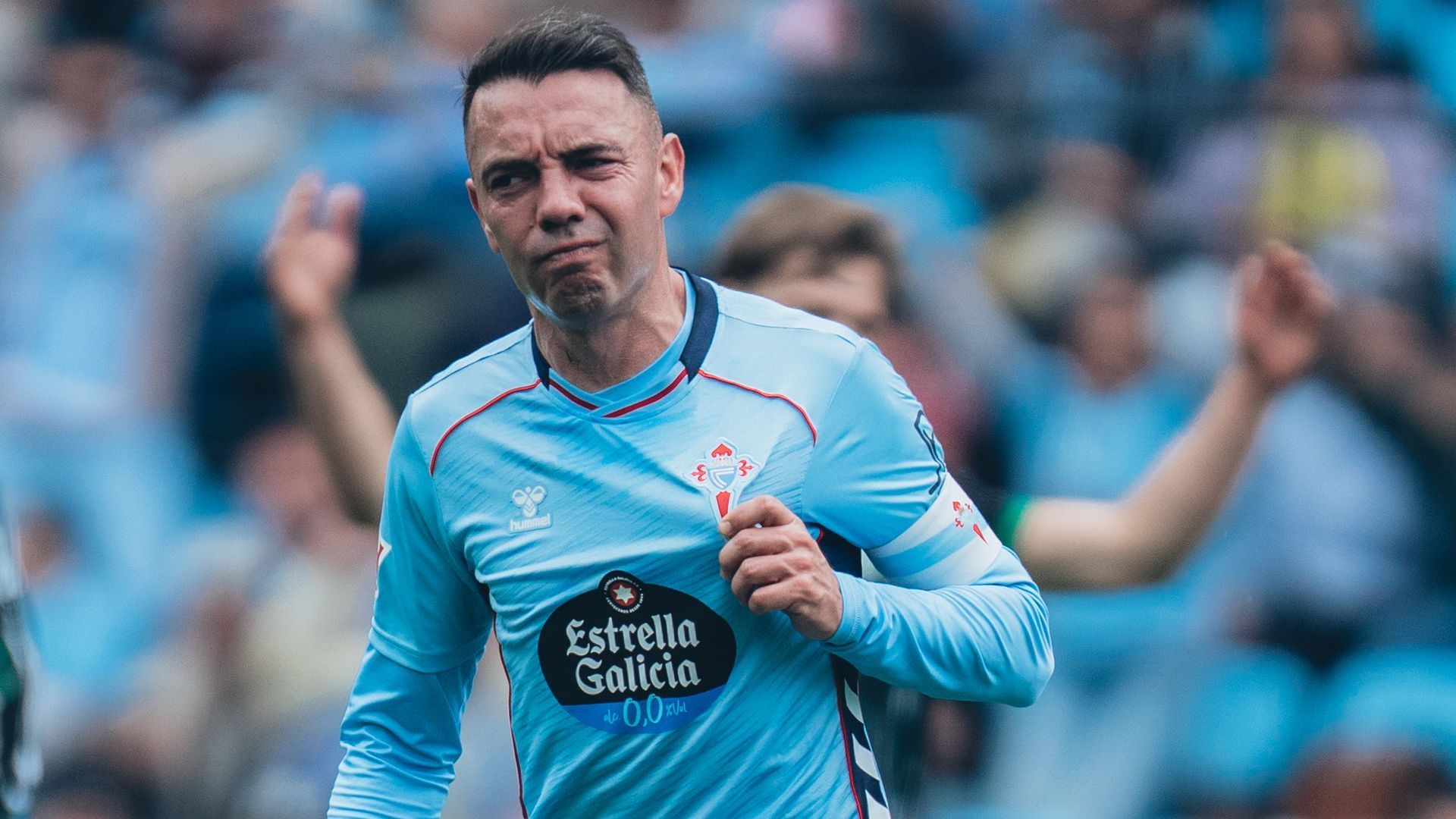 Iago Aspas celebra su gol ante el Elche Iago Aspas celebra su gol ante el Elche