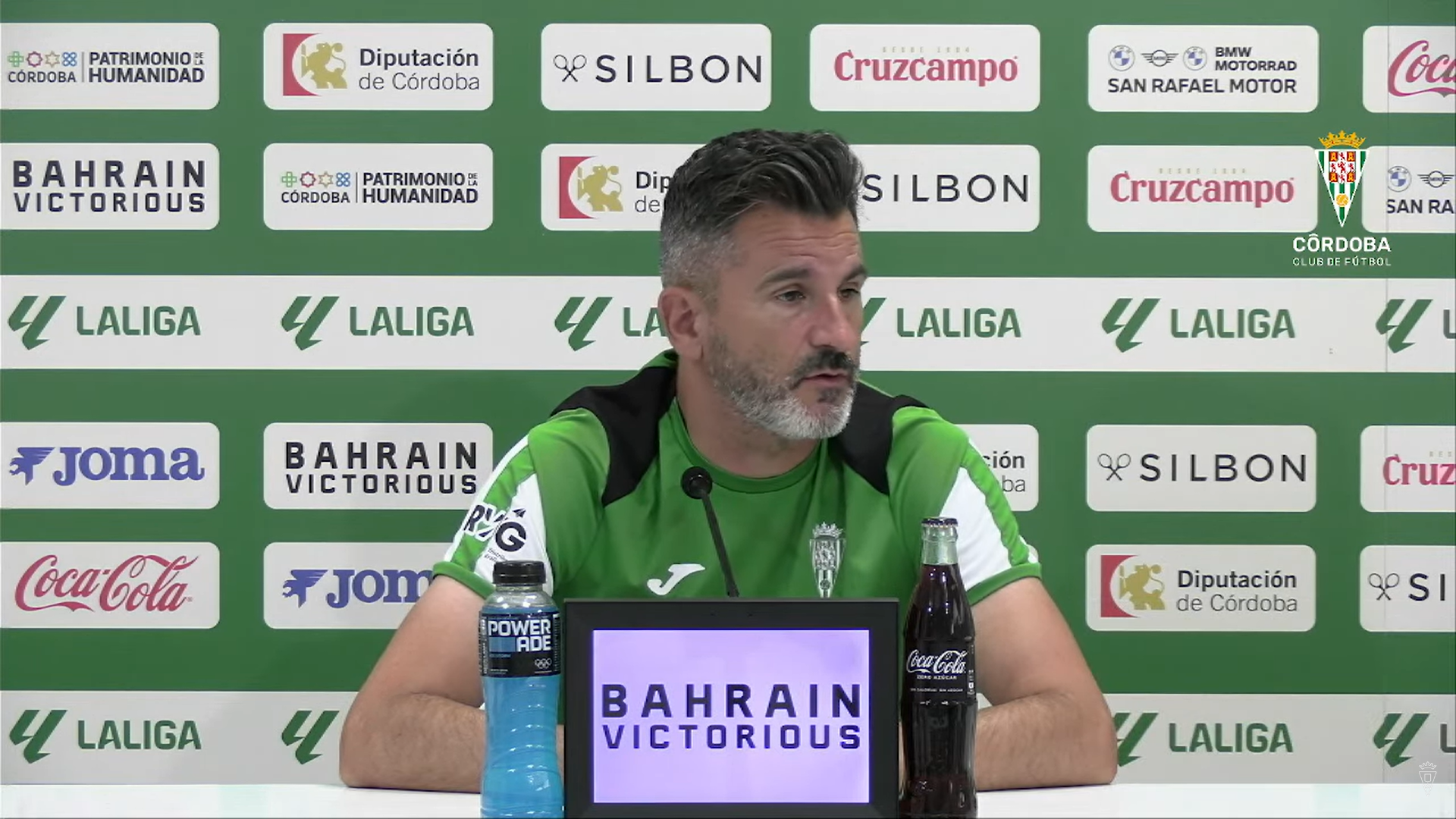 Iván Ania, en rueda de prensa con el Córdoba Iván Ania, en rueda de prensa con el Córdoba