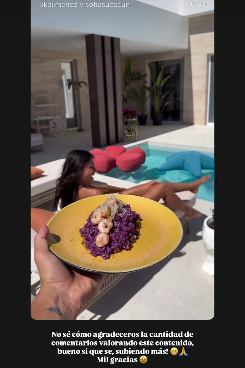 Kiko Jiménez agradece los comentarios que recibe al compartir sus recetas virales
