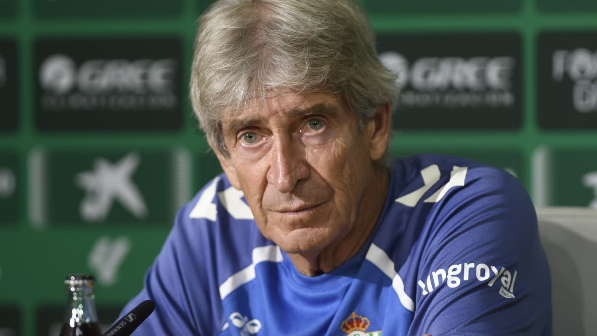 Manuel Pellegrini, en la rueda de prensa previa al Betis - Levante
