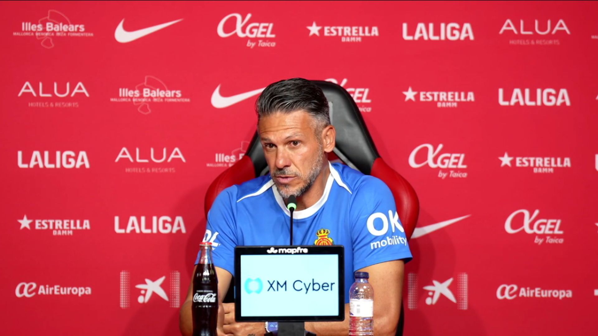 Martín Demichelis, en rueda de prensa Martín Demichelis, en rueda de prensa