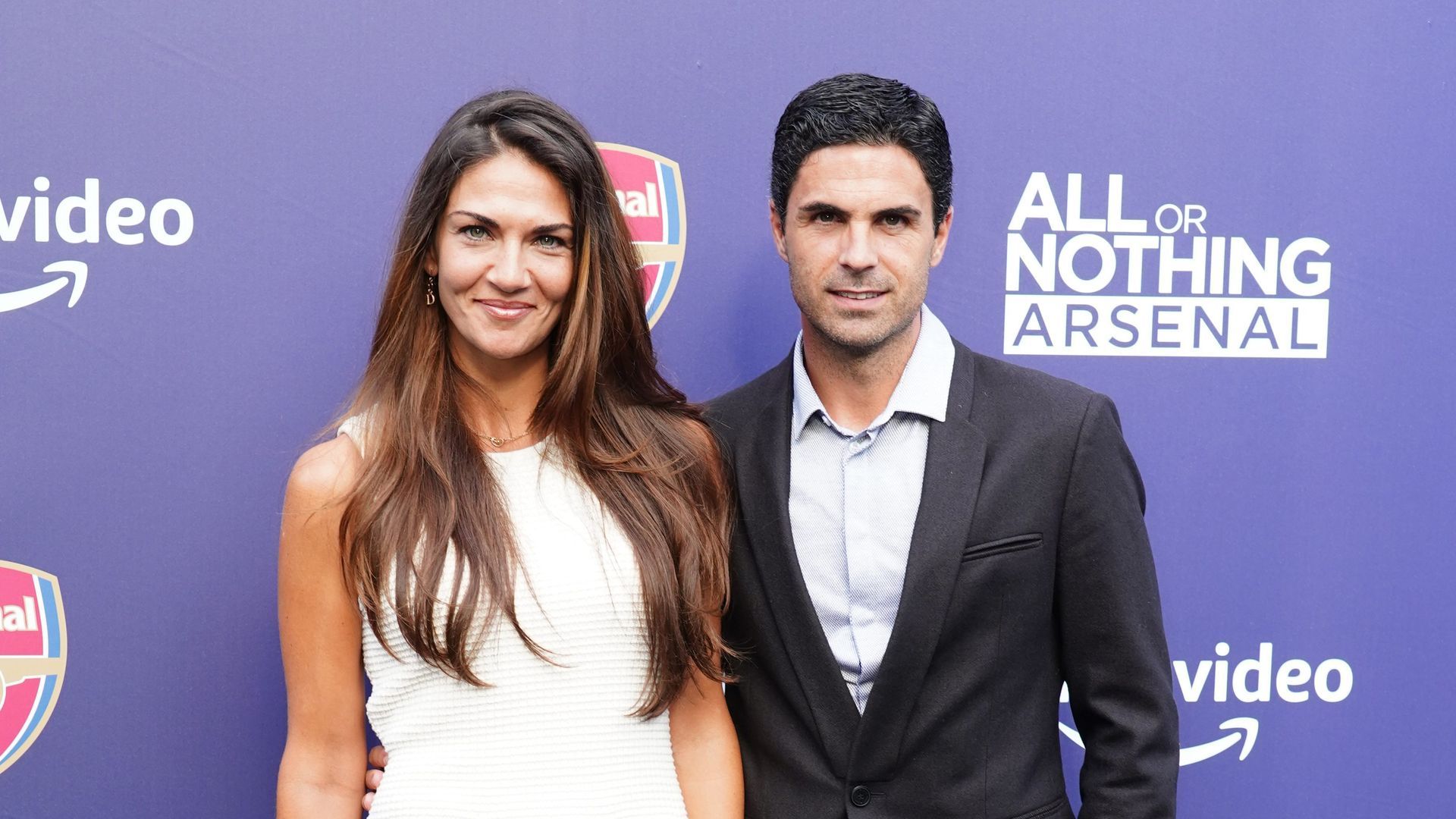 Mikel Arteta con Lorena Bernal Mikel Arteta con Lorena Bernal