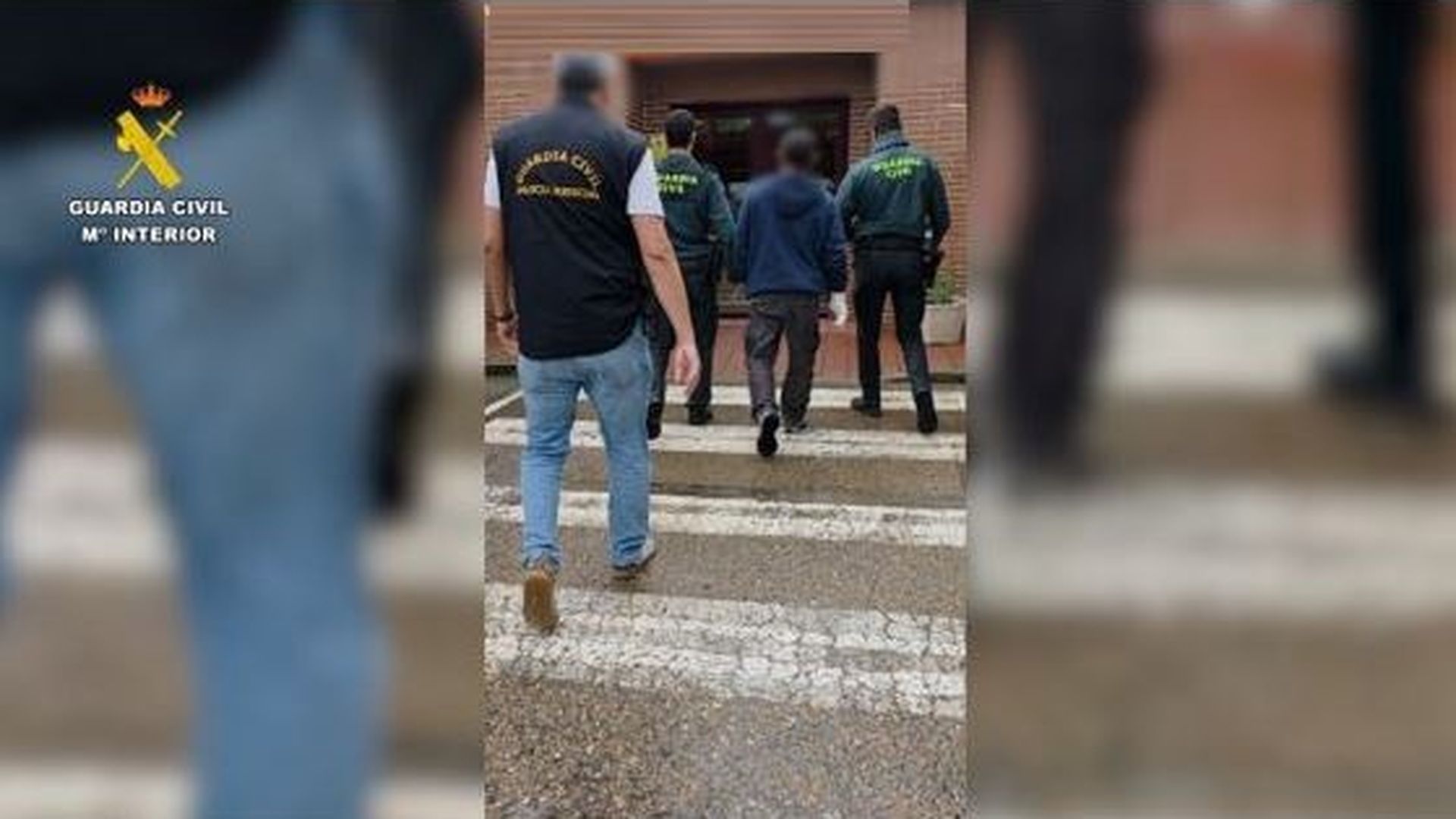 Momento de la detención. Momento de la detención.