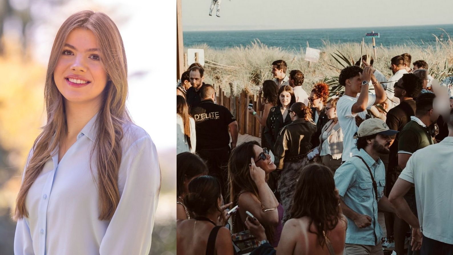 Montaje de la Infanta Sofía y una fiesta en la Playa de Caparica