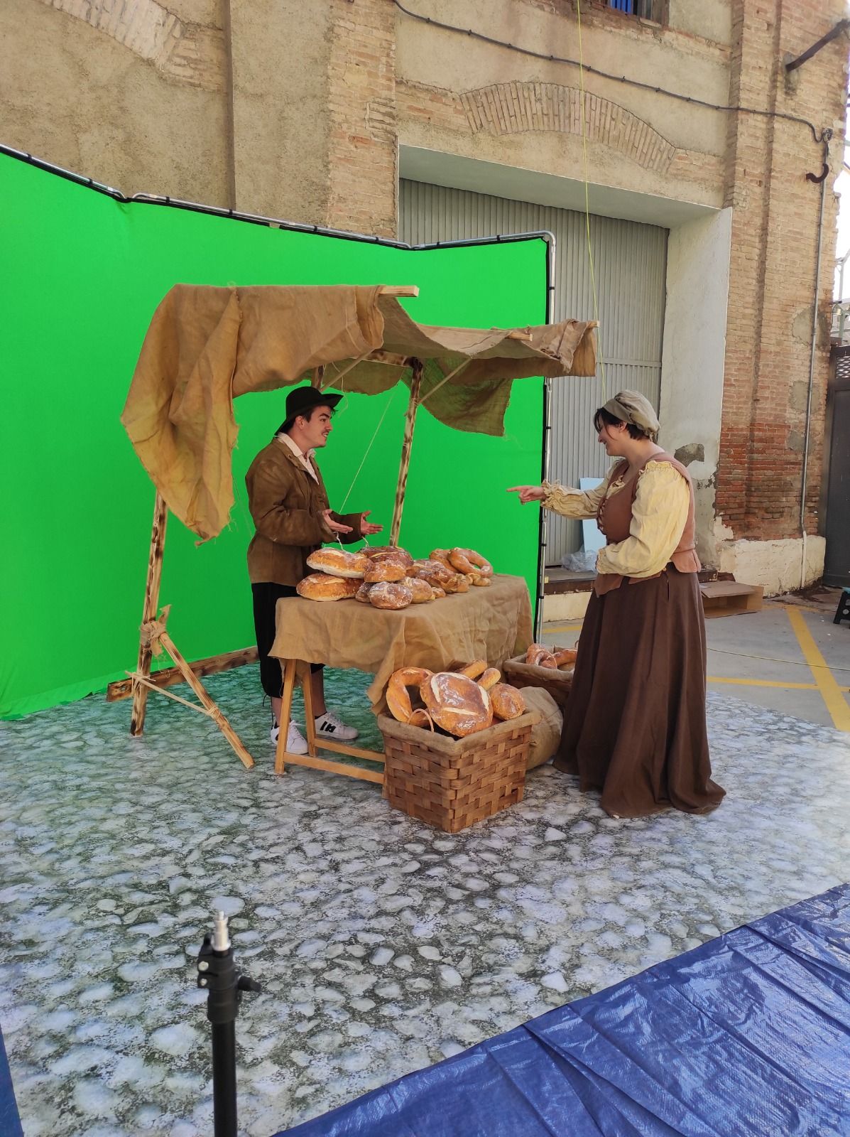 Rodaje para la recreación de espacios digitales para el Castillo de la Mota, Jaén