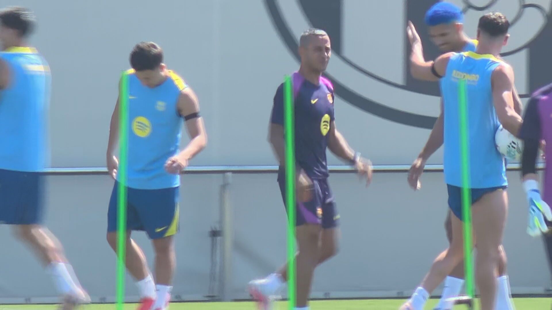 Thiago Alcántara, en el entrenamiento del Barça
