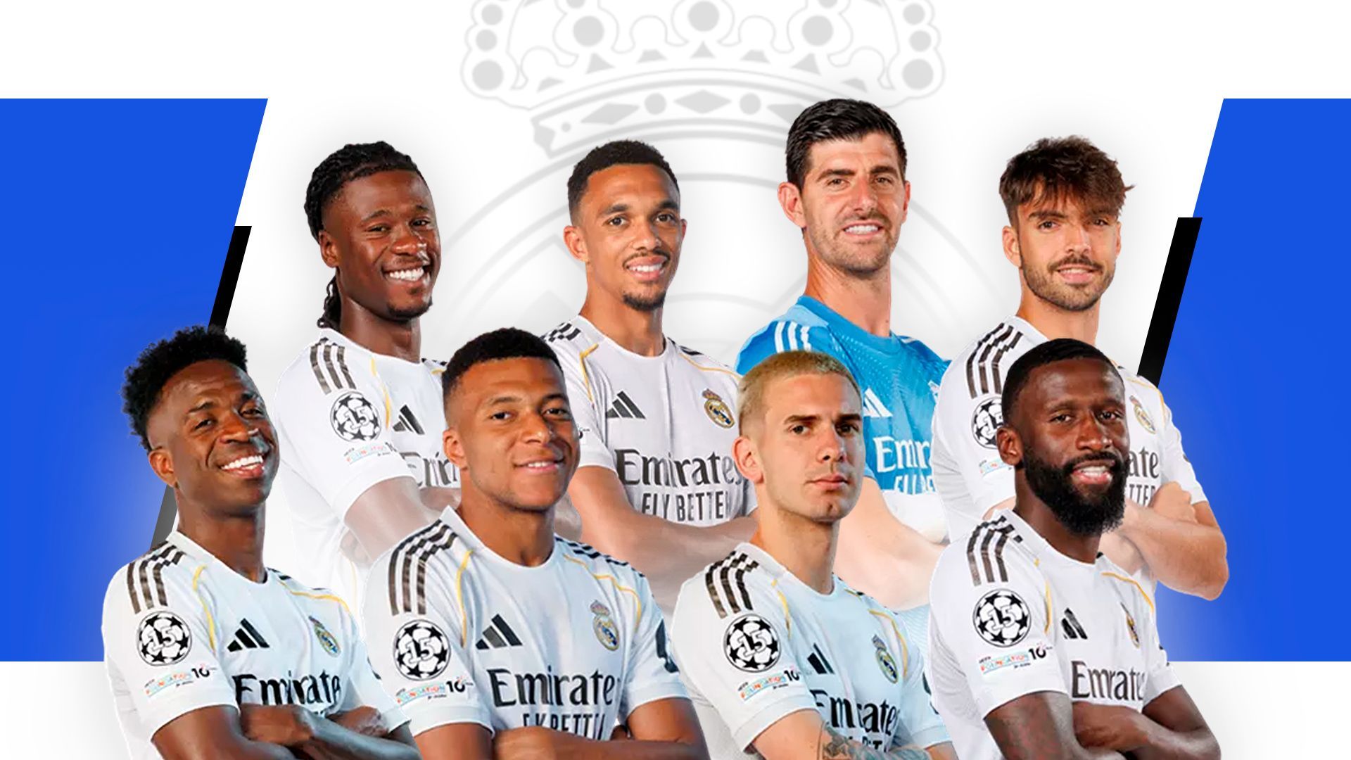 Varios jugadores de la plantilla del Real Madrid