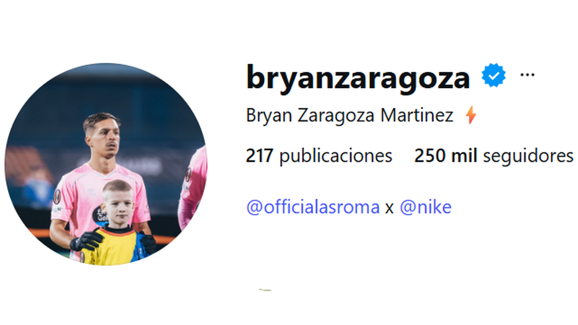 Bryan Zaragoza con la camiseta del Celta en su cuenta de Instagram Bryan Zaragoza con la camiseta del Celta en su cuenta de Instagram