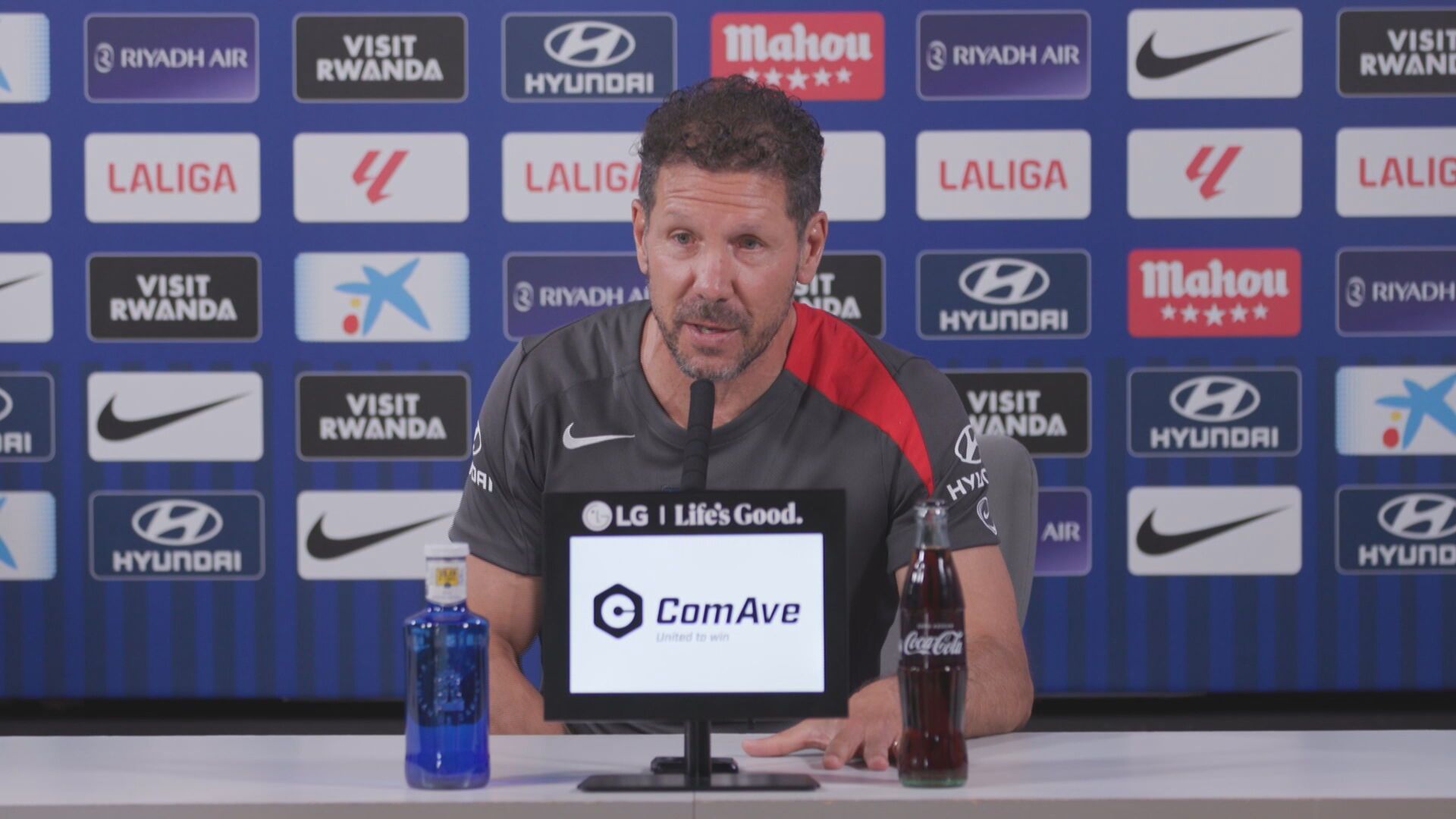 Diego Pablo Simeone, en sala de prensa