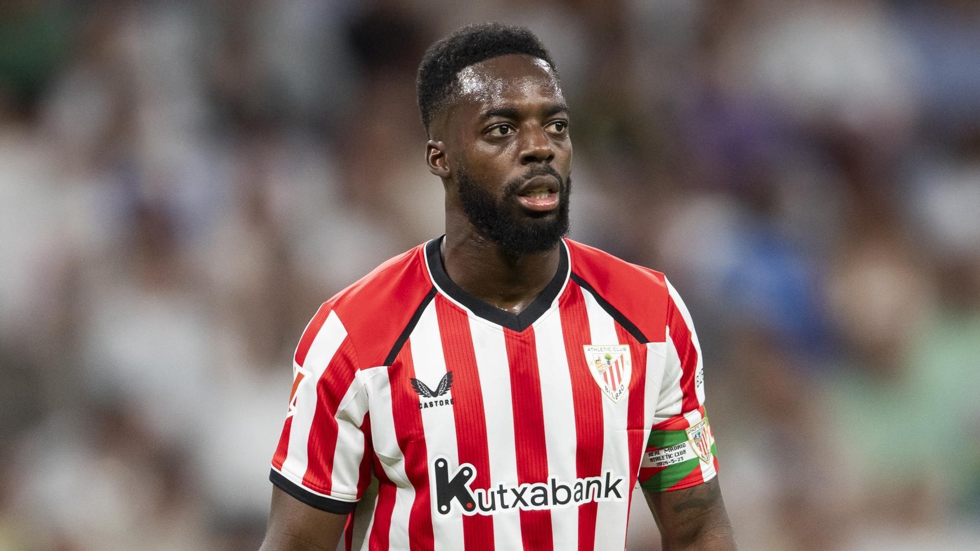 El capitán Iñaki Williams ante el Real Madrid en el Bernabéu