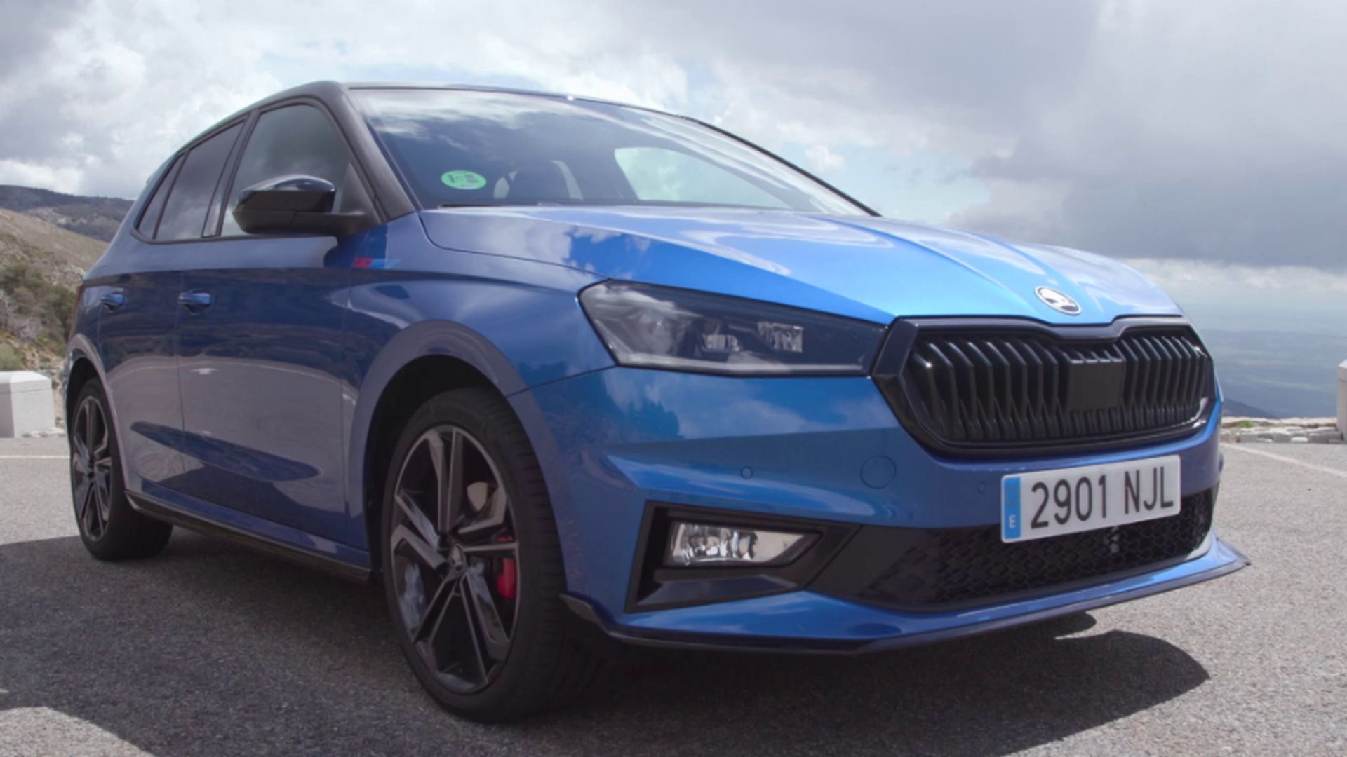 Gonzalo Serrano con el Skoda Fabia