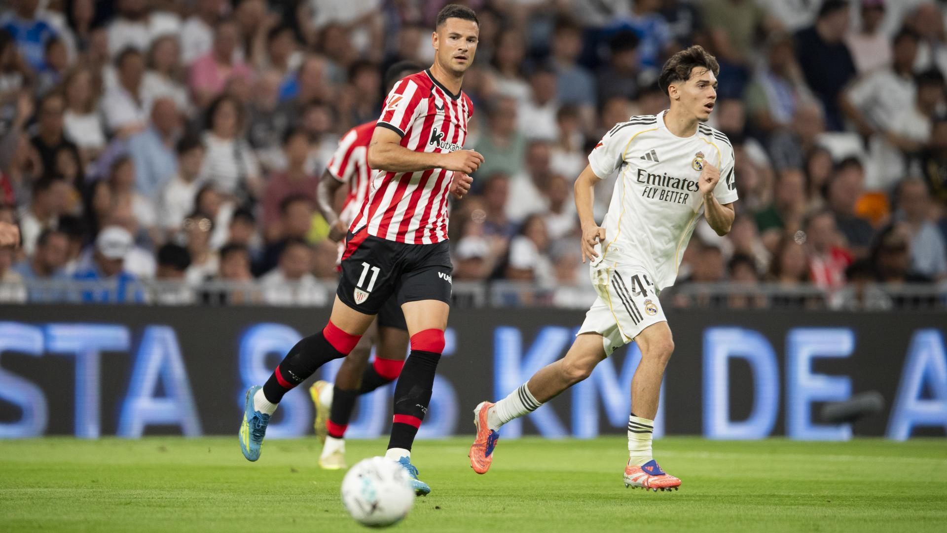 Gorka Guruzeta ante el Real Madrid en el Bernabéu