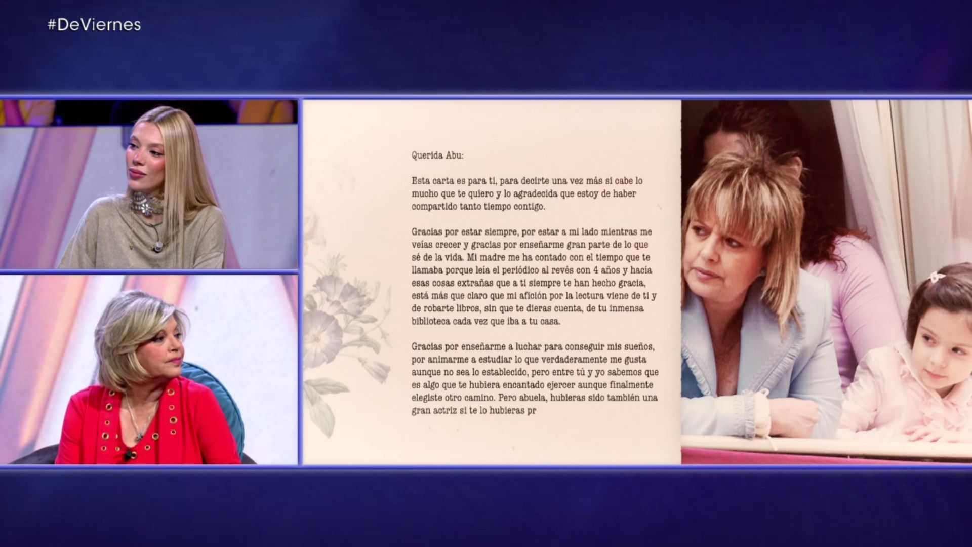 La emotiva carta que Alejandra Rubio dedicó a su abuela María Teresa Campos