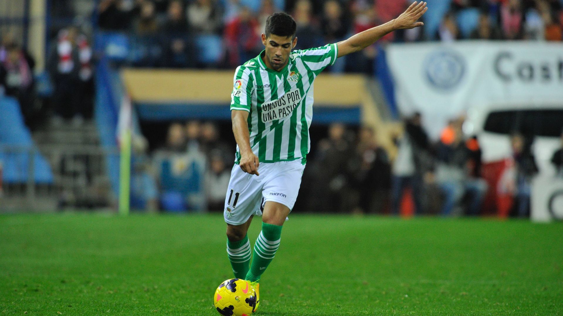 Juanfran Moreno, en su única temporada en el Betis Juanfran Moreno, en su única temporada en el Betis