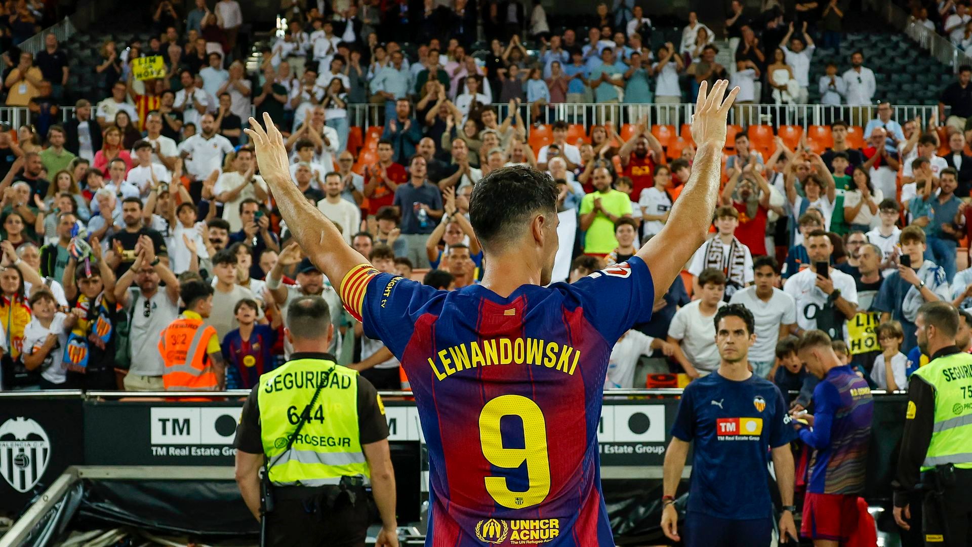 Lewandowski, tras el Valencia - Barcelona.