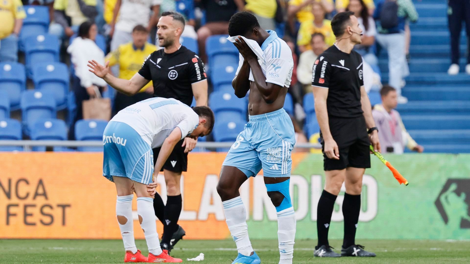 Saisu se lamenta tras el descenso del Zaragoza