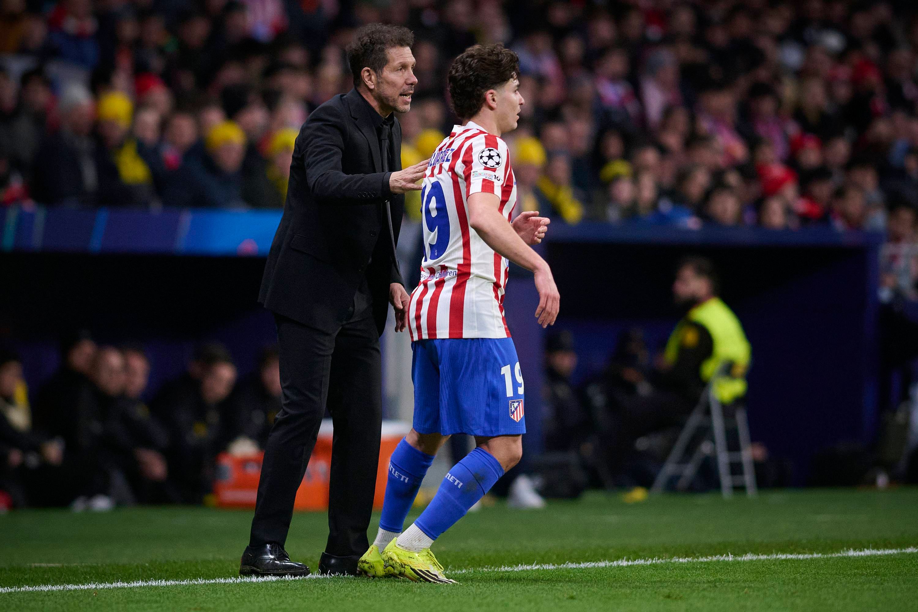 Simeone y Julián Álvarez