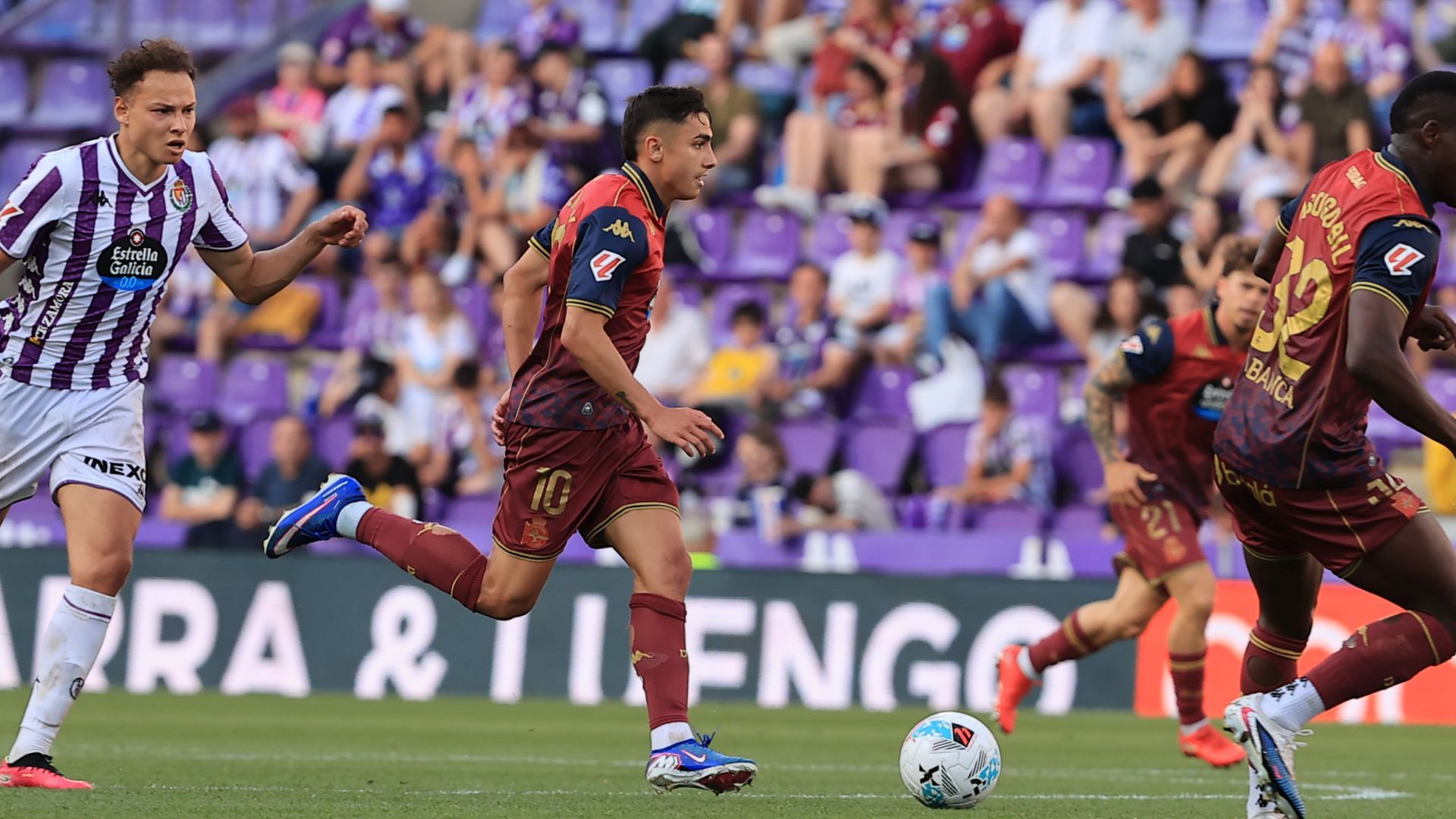 Yeremay, durante el Valladolid - Dépor. Yeremay, durante el Valladolid - Dépor.