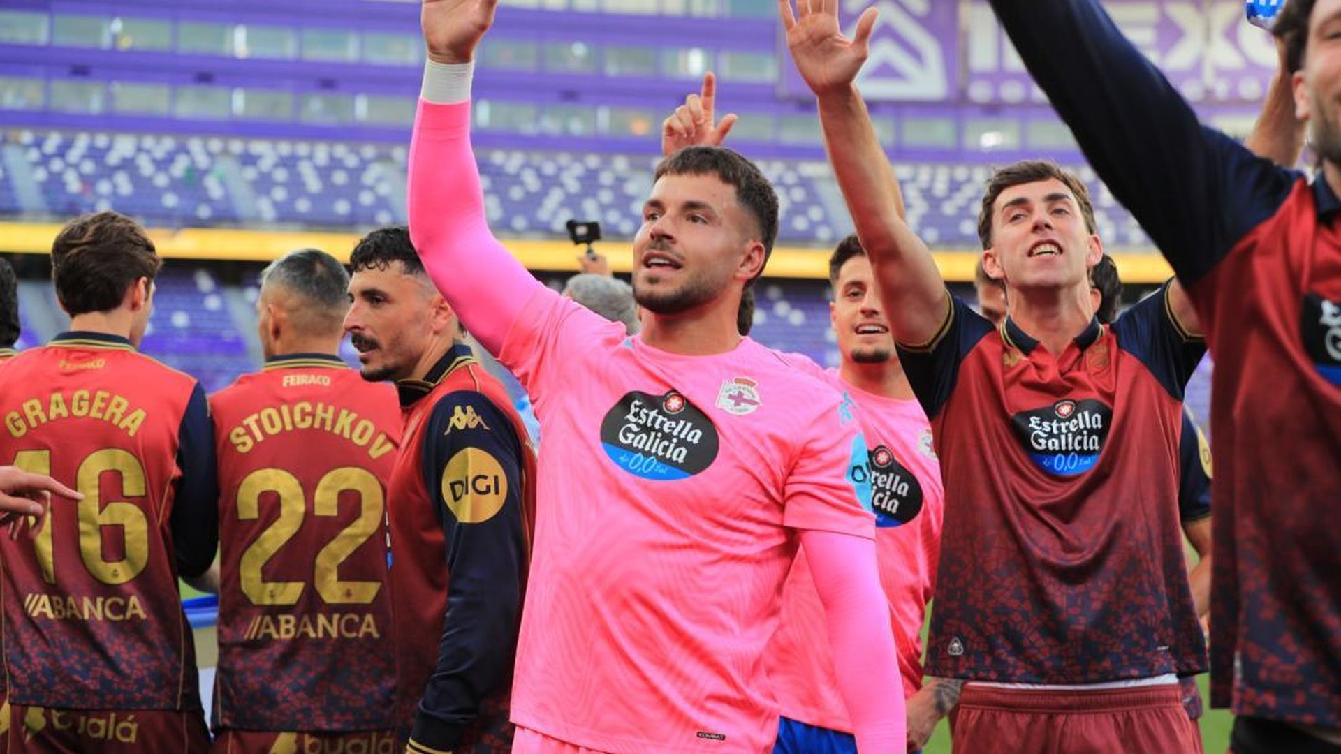 Álvaro Ferllo, en la celebración del Dépor