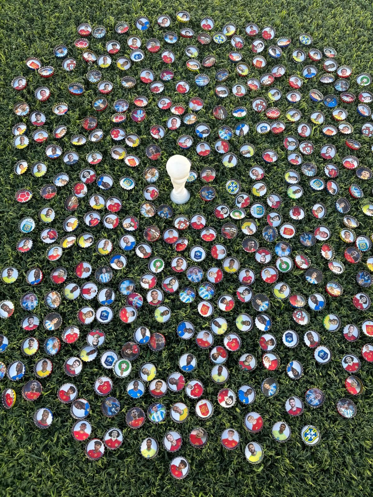 Chapas de futbol hechas por Kike