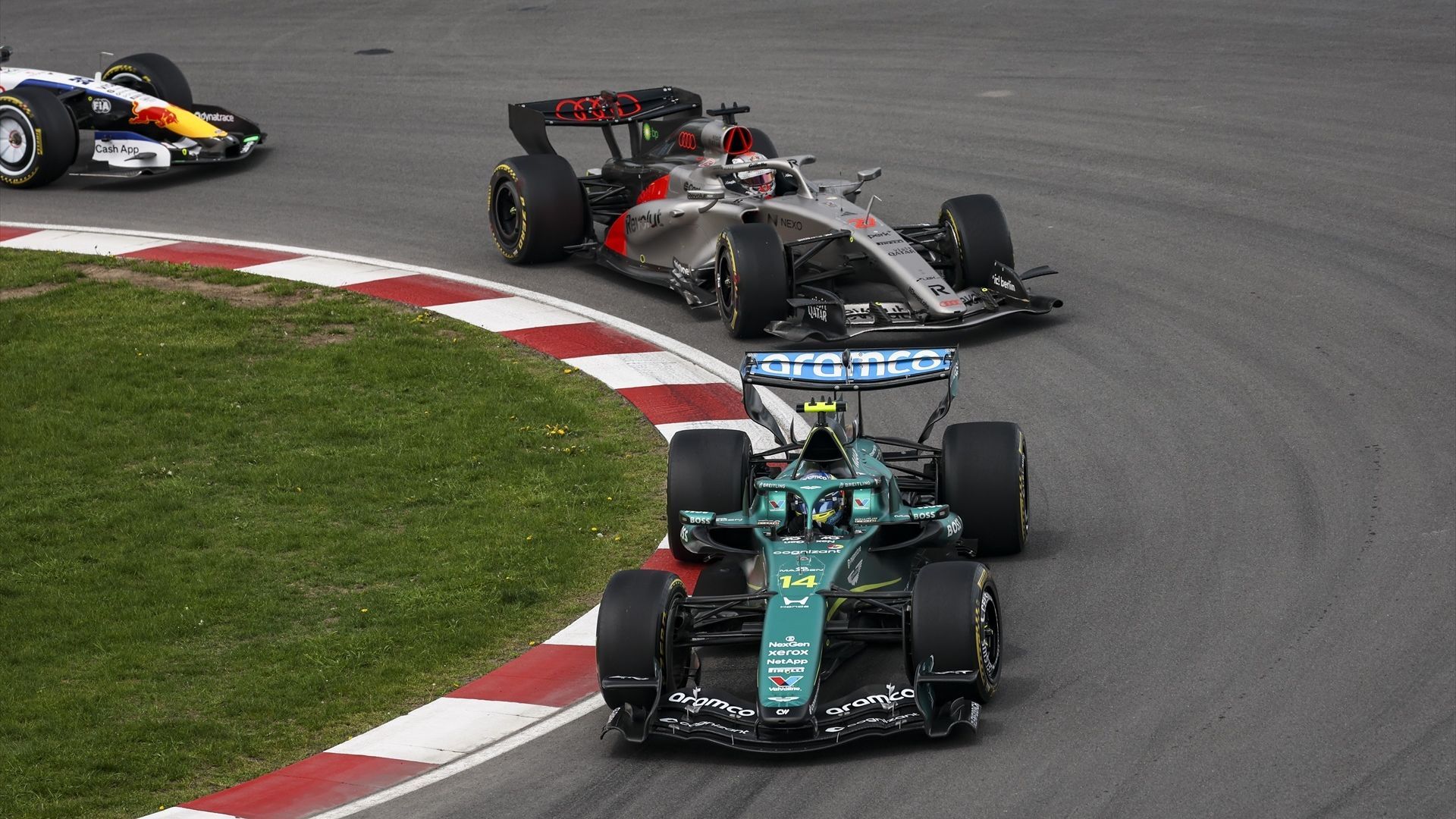 Fernando Alonso durante el Gran Premio de Canadá