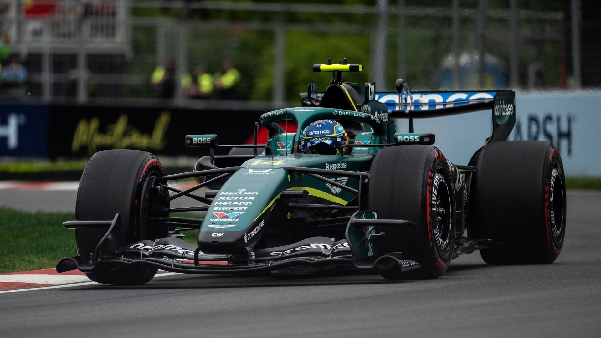 Fernando Alonso durante el Gran Premio de Canadá