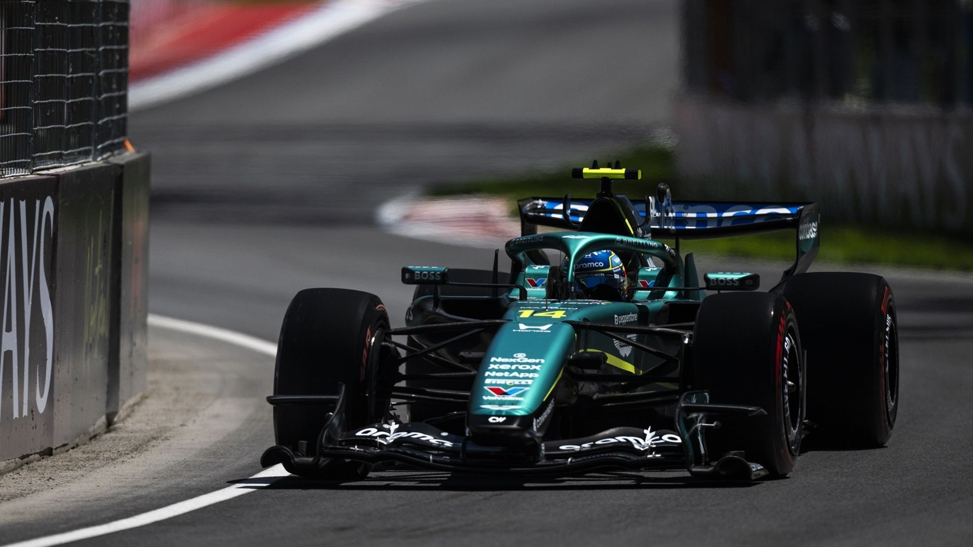 Fernando Alonso durante el Gran Premio de Canadá de esta temporada