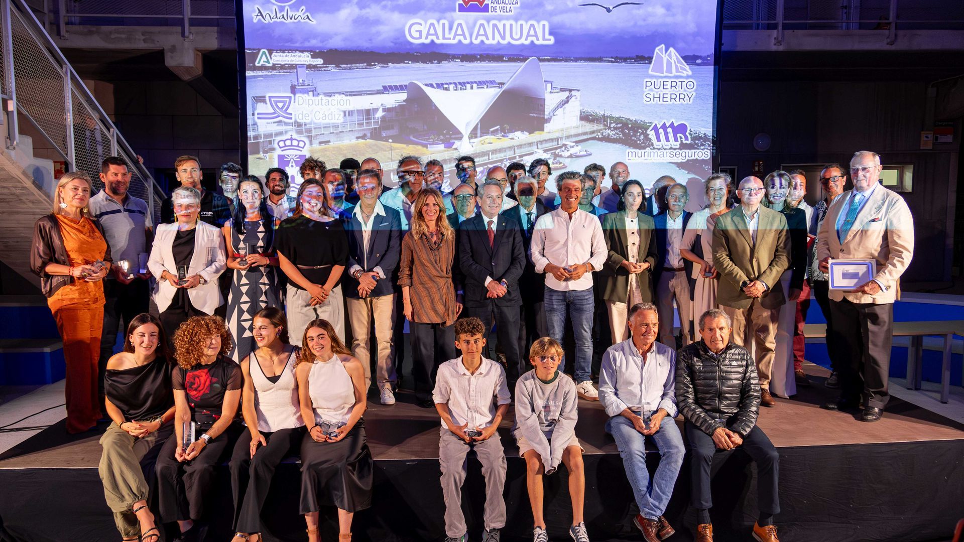 Foto de familia de la Gala de la Federación Andaluza de Vela. Foto de familia de la Gala de la Federación Andaluza de Vela.