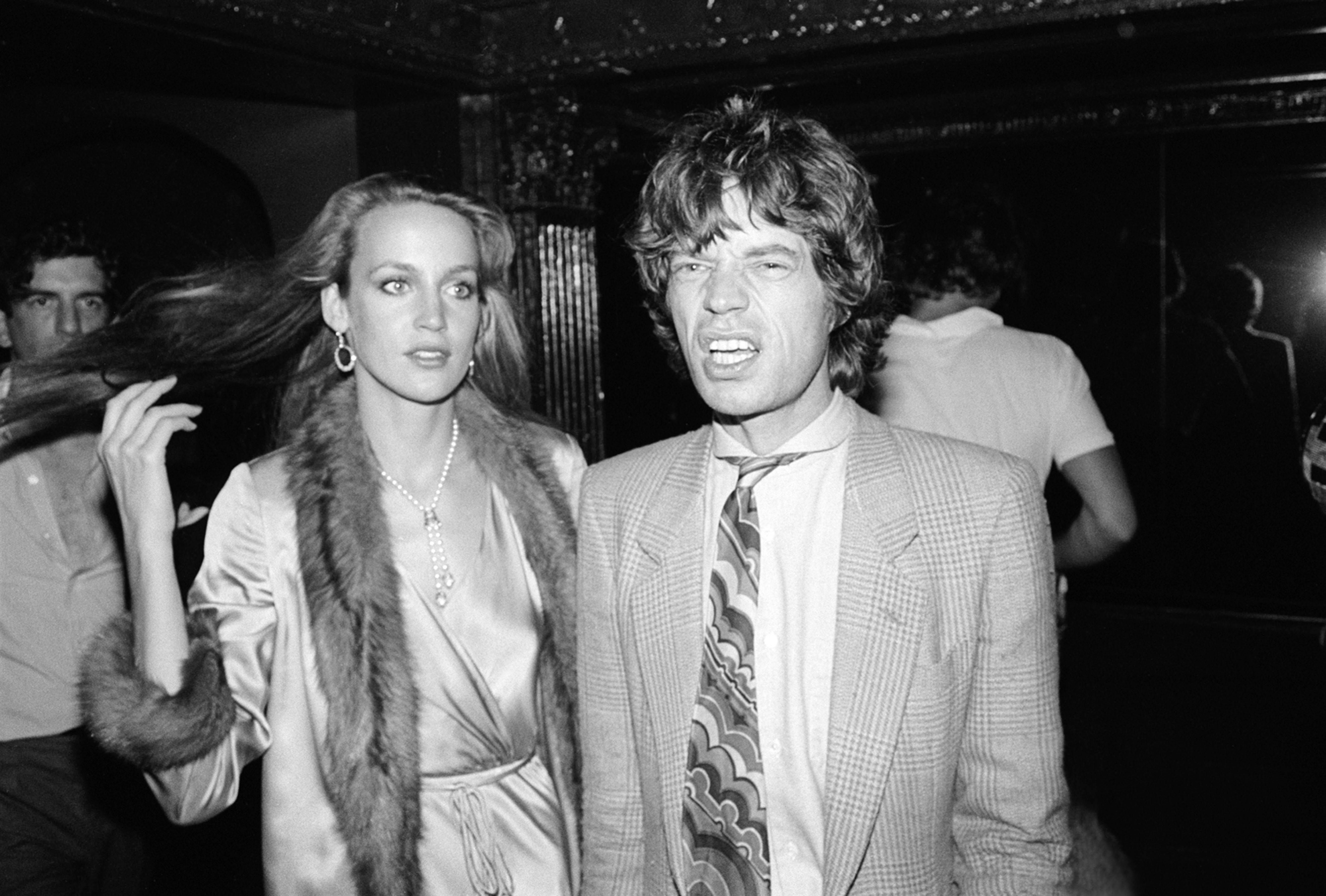 Jerry Hall en su época de matrimonio con Jagger