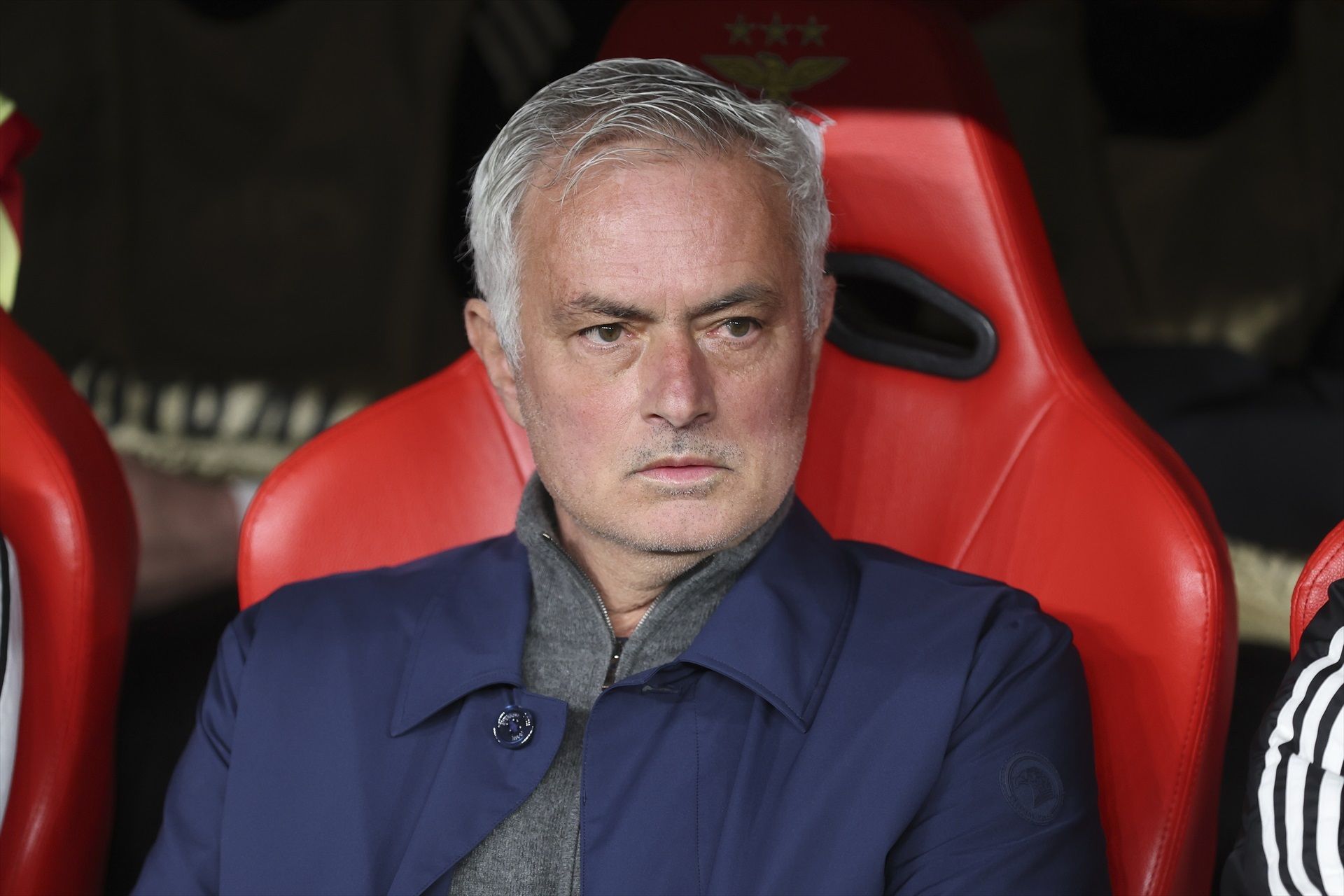 José Mourinho antes de un partido del Benfica esta temporada