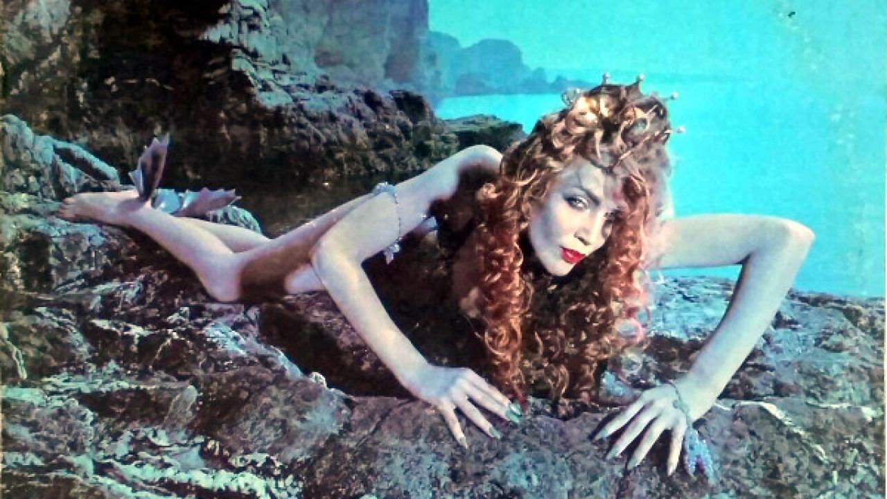 La imagen de Jerry Hall con sirena en el disco de Roxy Music